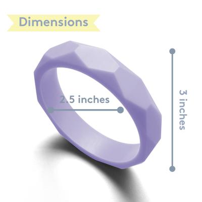 Show full view: Sweet Paws Silicone Teether Dog Chew Toy, Lavender Cream slide 7 of 10