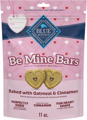 Blue Buffalo Be Mine Oatmeal & Cinnamon Crunchy Dog Treats, 11-oz bag
