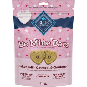 Blue Buffalo Be Mine Oatmeal & Cinnamon Crunchy Dog Treats, 11-oz bag