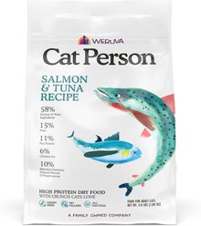 Cat Person by Weruva Salmon & Tuna Grain-Free Dry Cat Food, 4-lb bag