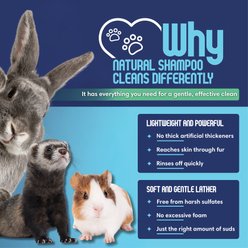 Scrubby Tails Natural Oatmeal & Aloe Vera Hypoallergenic Shampoo for Small Pets, Unscented, 8-fl oz bottle slide 2 of 5