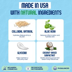 Scrubby Tails Natural Oatmeal Candy Burst Scented Itchy Skin Relief Dog Shampoo, 16-fl oz bottle slide 2 of 8