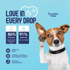 Scrubby Tails Alcohol-Free Ear Cleaner Solution for Dogs & Cats, Unscented, 8-fl oz bottle slide 2 of 6