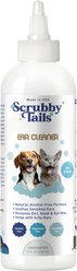 Scrubby Tails Alcohol-Free Ear Cleaner Solution for Dogs & Cats, Unscented, 8-fl oz bottle