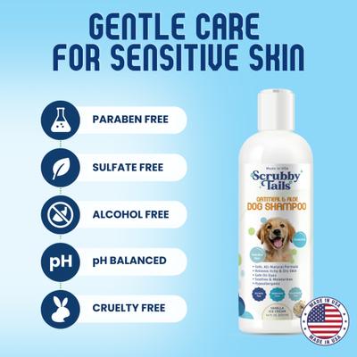 Show full view: Scrubby Tails Natural Oatmeal Lavender Scented Itchy Skin Relief Dog Shampoo, 16-fl oz bottle slide 2 of 8