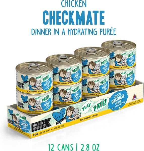 BFF Play Pate Lovers Chicken Checkmate Grain-Free Wet Cat Food