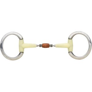 Happy Mouth CTR Double Joint CPRoll FLT Eggbutt Horse Bit, 5