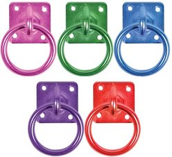 A PERRY Horse Swivel Tie Ring, Green, 2 count