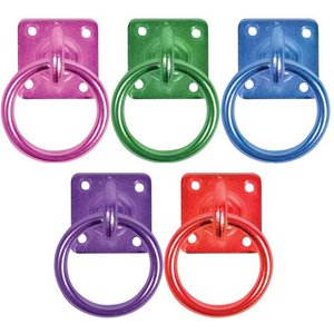 A PERRY Horse Swivel Tie Ring, Green, 2 count