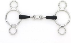 Centaur French Link 2-Ring Gag Horse Bit, 5 1/2