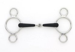 Centaur Jointed 2-Ring Gag Horse Bit, 5 1/2