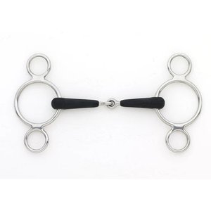 Centaur Jointed 2-Ring Gag Horse Bit, 5 1/2