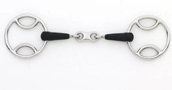 Centaur French Link Loop Ring Gag Horse Bit, 5 1/2