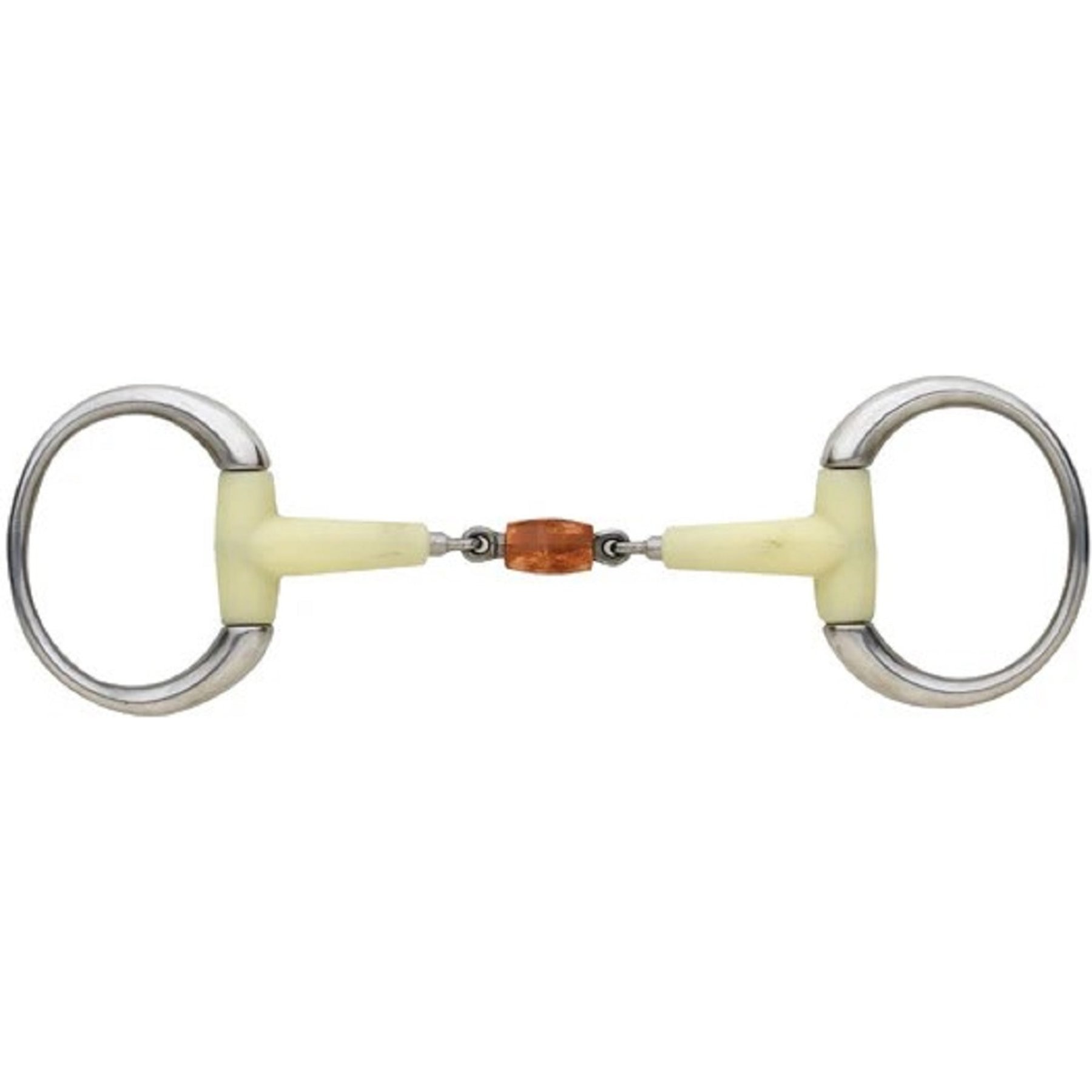 Happy Mouth CTR Double Joint CPRoll RND Eggbutt Horse Bit, 5
