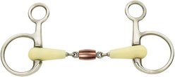Happy Mouth Double Joint Cpr Roller Boucher Horse Bit, 5 1/2