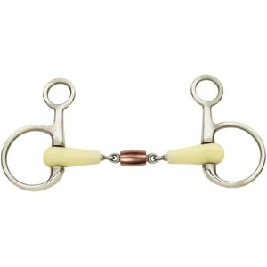 Happy Mouth Double Joint Cpr Roller Boucher Horse Bit, 5