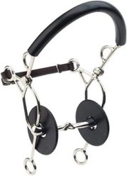 Happy Mouth Jointed Hollow Hackamore Horse Bit, 5 1/2