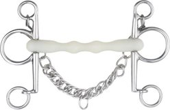 Happy Mouth Mullen Shaped Pelham Horse Bit, 55