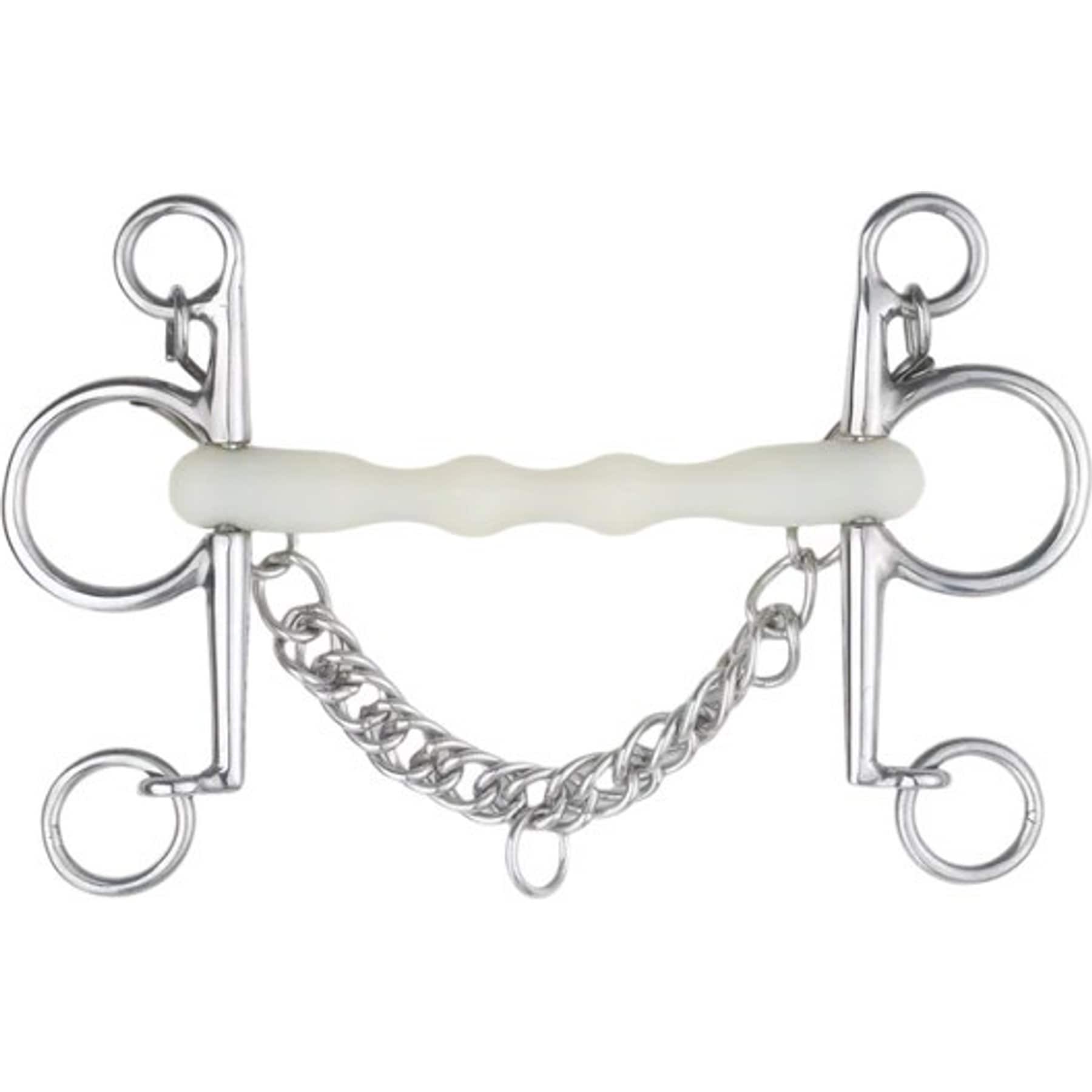 Happy Mouth Mullen Shaped Pelham Horse Bit, 55