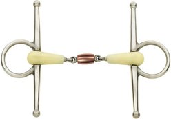 Happy Mouth Double Joint Cpr Roller Full Cheek Horse Bit, 5
