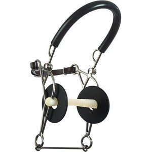 Happy Mouth Mullen Ribbed Mouth Hackamore Horse Bit, 55