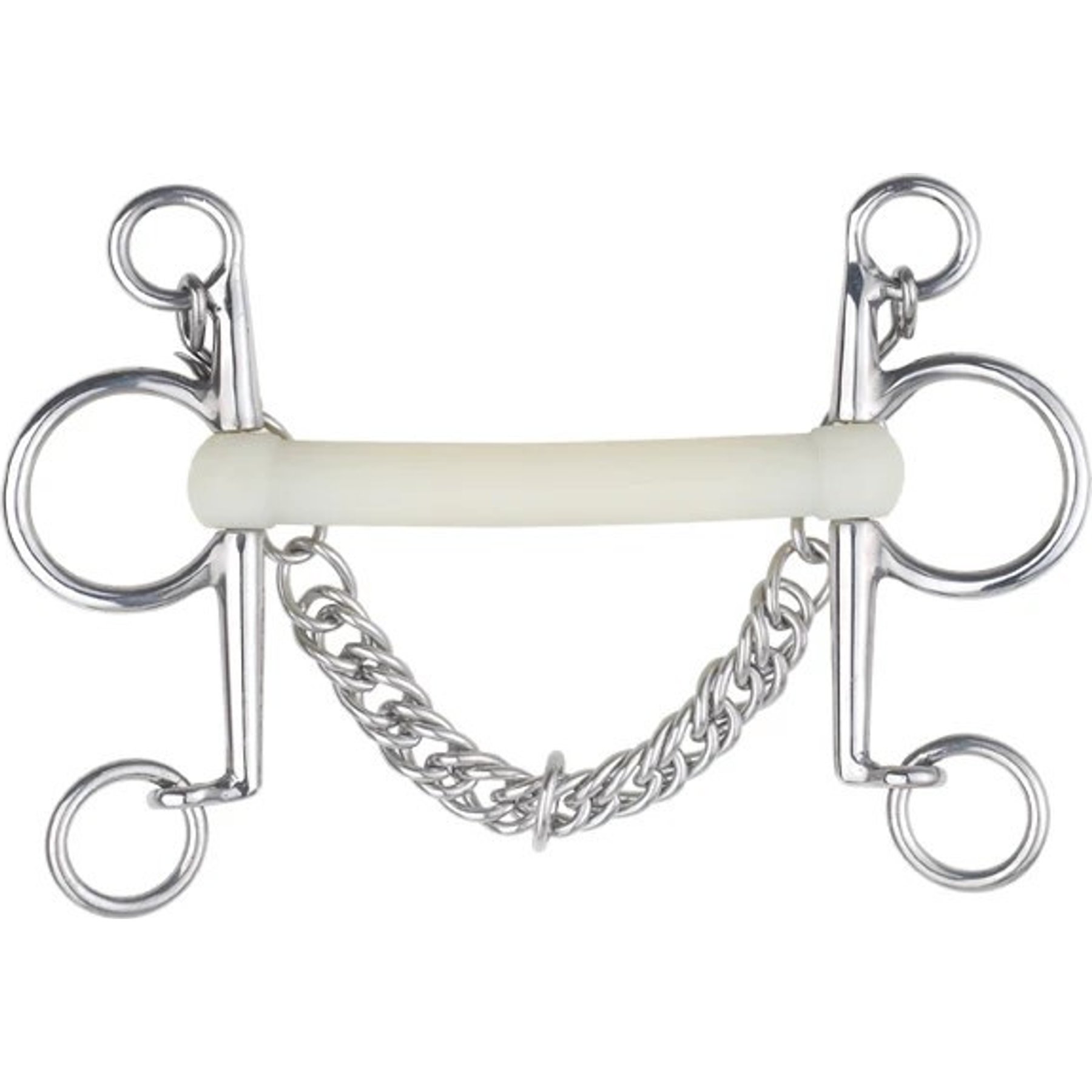 Happy Mouth Mullen Plain Pelham Horse Bit, 55