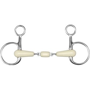 Happy Mouth Double Joint Roller Boucher Horse Bit, 5 1/2