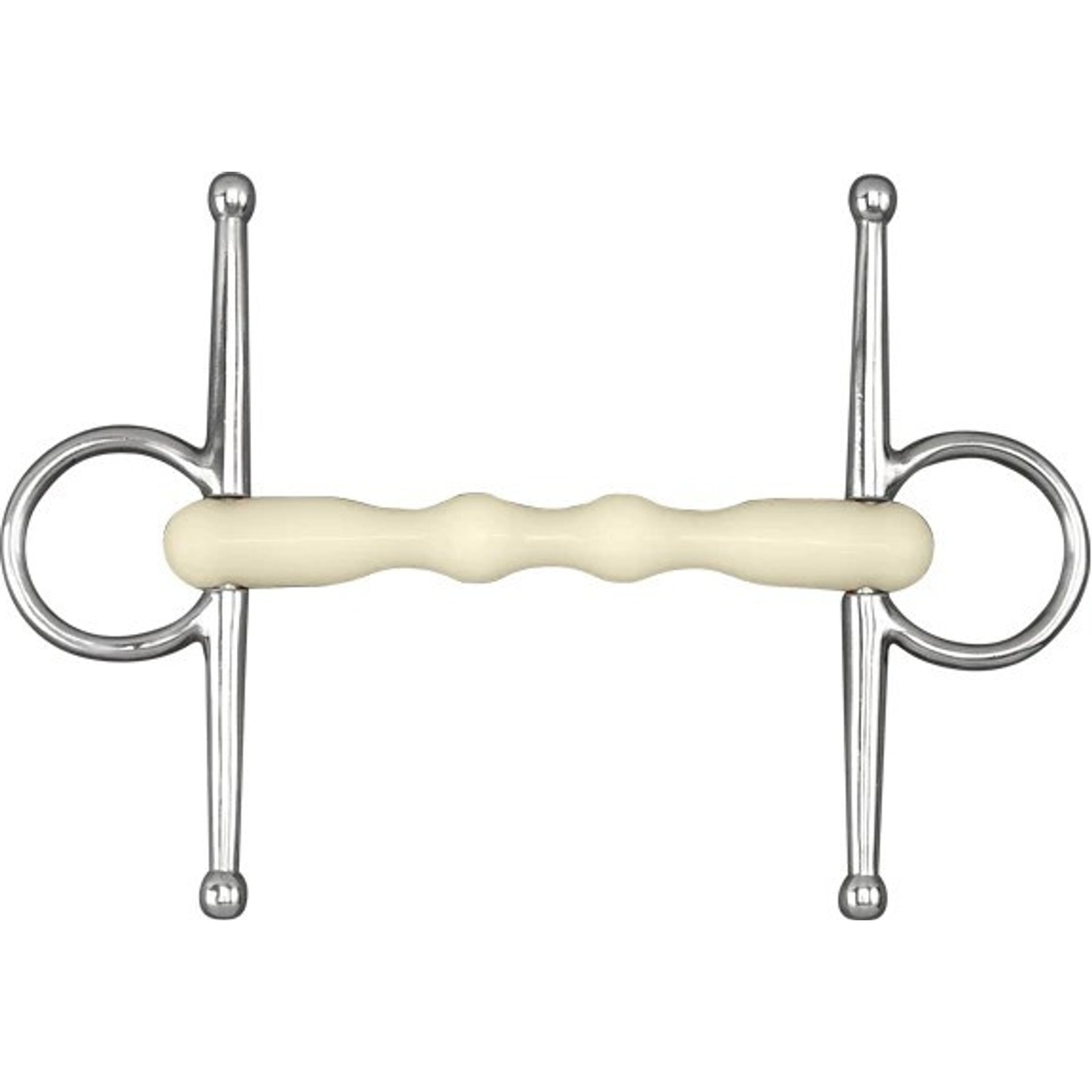 Happy Mouth Mullen Shaped Full Cheek Horse Bit, 5 1/2