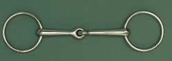 ALBACON Jointed Loose Ring Bradoon Horse Bit, 5 3/4-in
