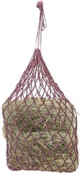 Equi-Essentials Niblet MD Horse Stall Hay Net 42, Maroon/Pink, Trailer 2-Flake