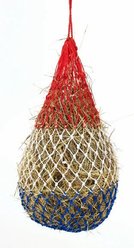 Equi-Essentials Niblet HD Horse Stall Hay Net, Red/White/Blue, Stall 4-Flake