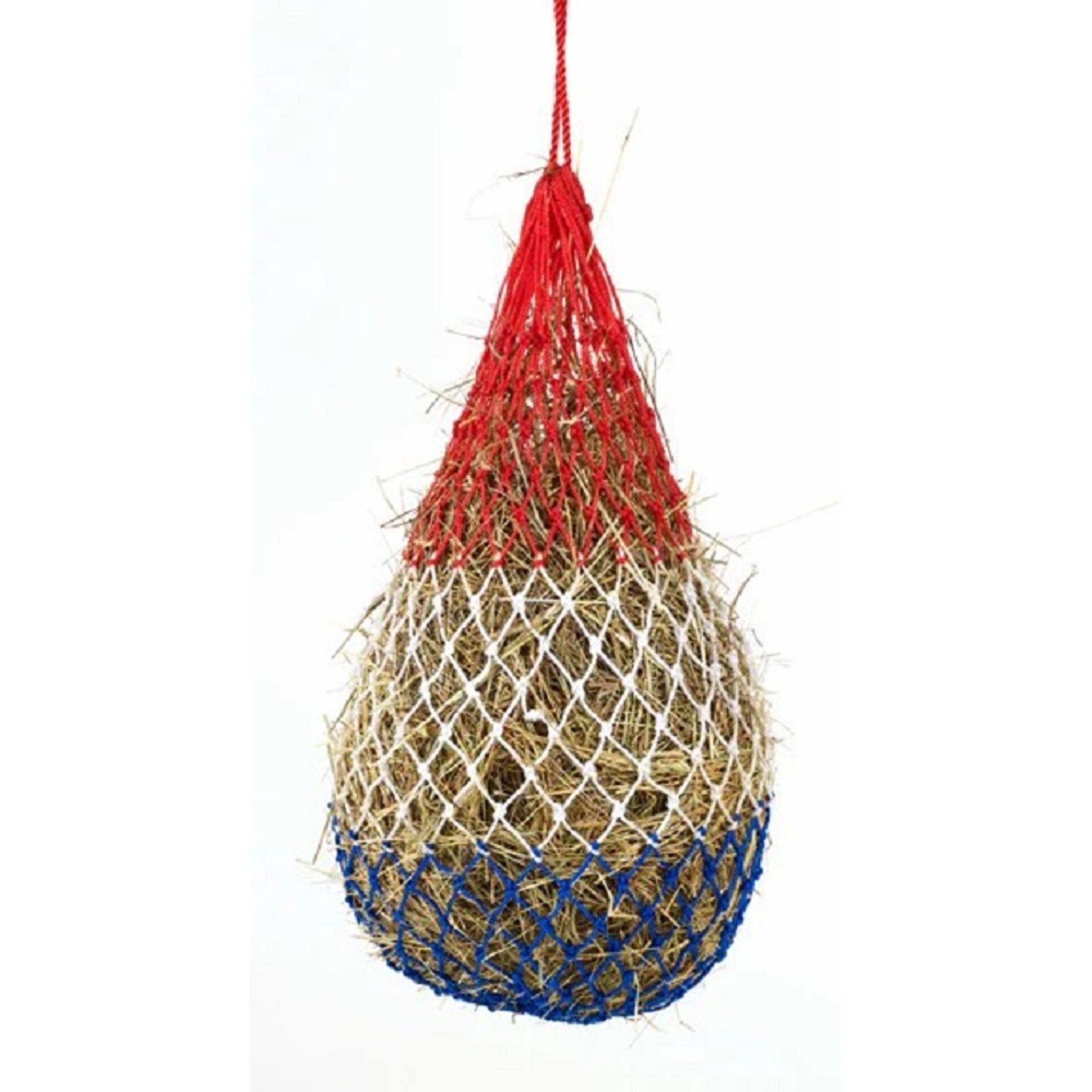 Equi-Essentials Niblet HD Horse Stall Hay Net, Red/White/Blue, Stall 4-Flake