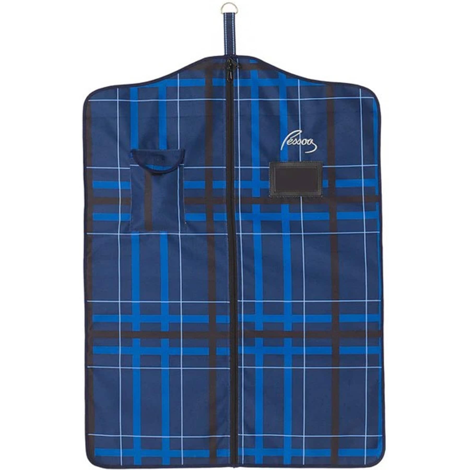 Pessoa Alpine 1200D Horse Riding Garment Bag, Navy/Black Plaid
