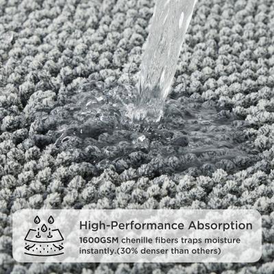 Show full view: Bedsure Indoor Muddy Dog Door Mat, Grey, 19 x 30-in slide 4 of 10