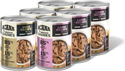 ACANA Premium Lamb & Duck Chunks in Bone Broth Variety Pack Grain-Free Wet Dog Food, 12.8-oz can, case of 6