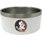 Show in main carousel: ShopInstaPets NCAA Stainless Steel Dog Bowl, 32-oz, Florida State Seminoles slide 1 of 3