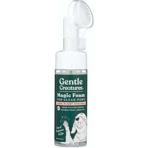 Gentle Creatures Magic Foam Waterless Shampoo Dog & Cat Paw Cleaner, 5.07-fl oz bottle