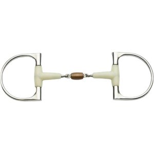 Happy Mouth Contour Double Joint Copper King Dee Horse Bit, 5