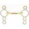 Show in main carousel: Happy Mouth Double Joint Cpr Roller 3-Ring Gag Horse Bit, 5 slide 1 of 1