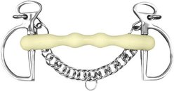 Happy Mouth Mullen Shaped Kimberwick Horse Bit, 5 1/2