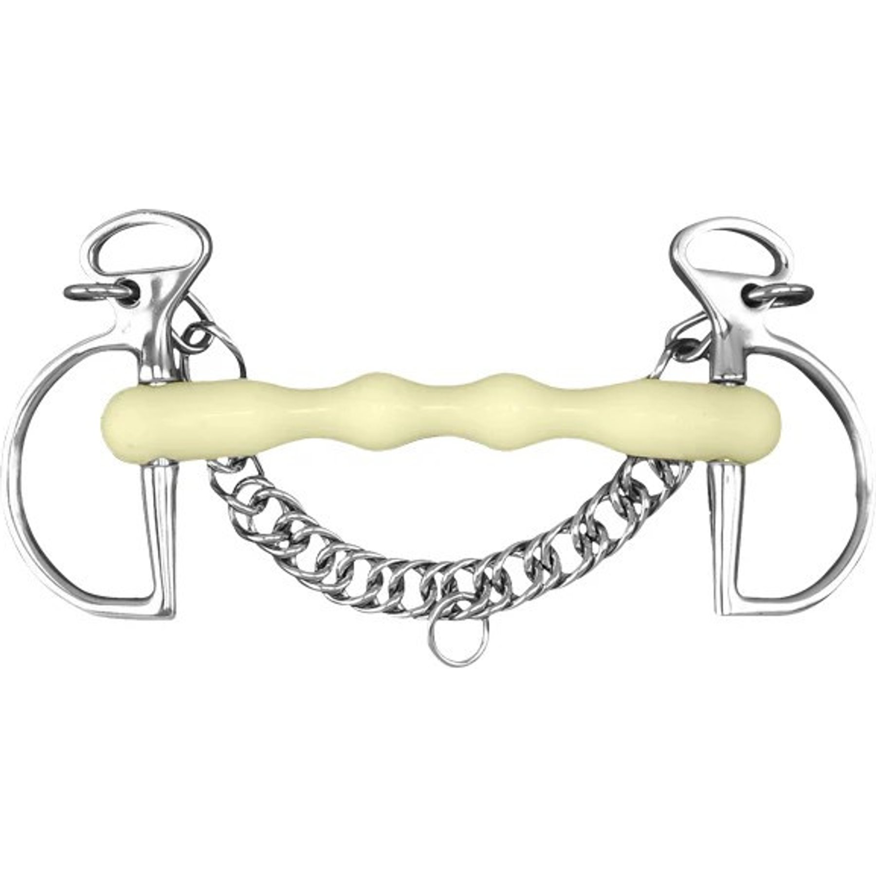 Happy Mouth Mullen Shaped Kimberwick Horse Bit, 5 1/2