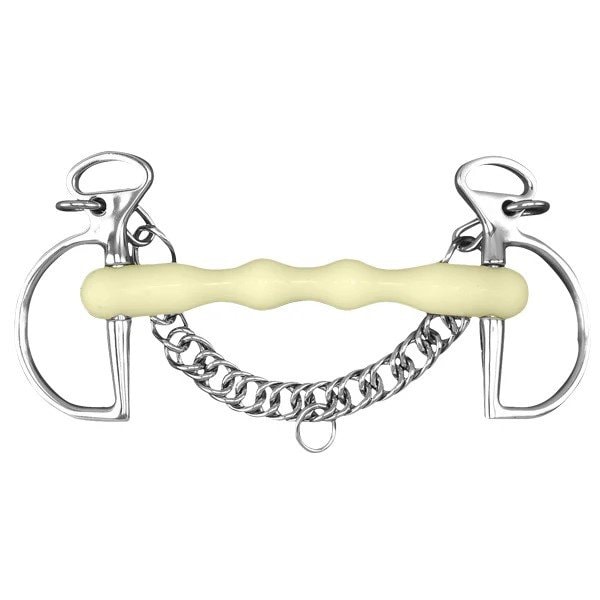 Happy Mouth Mullen Shaped Kimberwick Horse Bit, 5 1/2