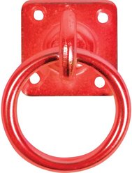 A PERRY Horse Swivel Tie Ring, Red, 2 count