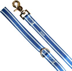 IZOD Pet Nylon Dog Collar & Leash Set, Blue Stripe, Large: 18 to 28-in neck, 1-in wide slide 2 of 3