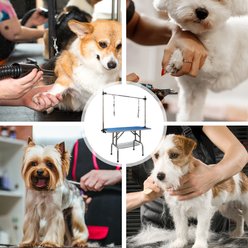 LovMor Foldable Dog & Cat Bath Grooming Table with Adjustable Height Arm, Blue, 36-in slide 2 of 7