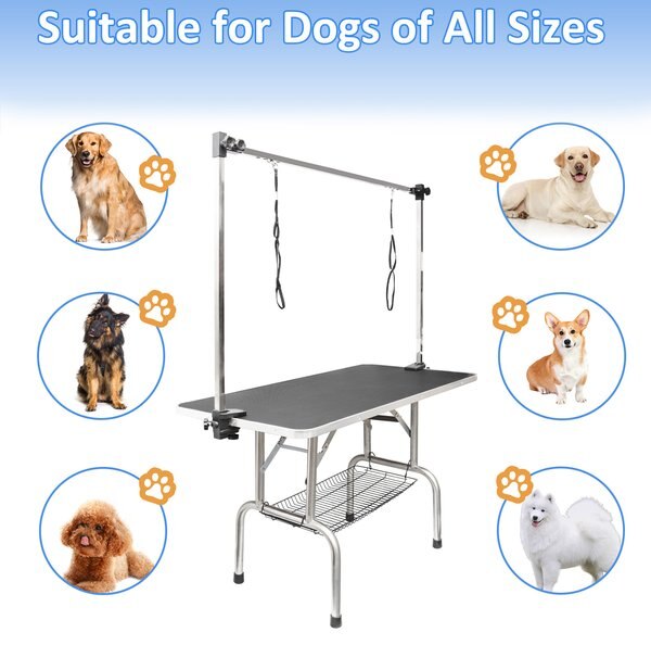 LovMor Foldable Retractable Bath Dog & Cat Grooming Table