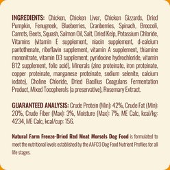 Natural Farm Chicken Morsels Grain-Free Freeze-Dried Dog Food, 3.5-oz bag slide 2 of 9