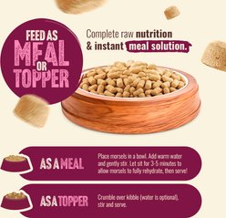 Natural Farm Beef Morsels Grain-Free Freeze-Dried Dog Food, 18-oz bag slide 2 of 9