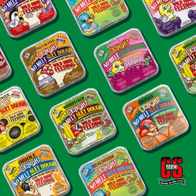 Show full view: C&S Orange Delight No Melt Suet Dough Wild Bird Food, case of 12 slide 8 of 12