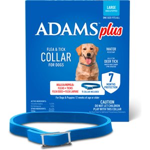 Adams Plus Flea & Tick Collar for Dogs, Large